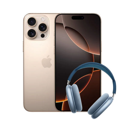 iPhone 16 Pro 128GB | 8GB Dorado + Airpods Max 1.1