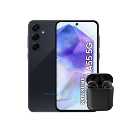 Samsung A55 5G 256GB | 8GB RAM Negro + Audifonos Bluetooth Inpods