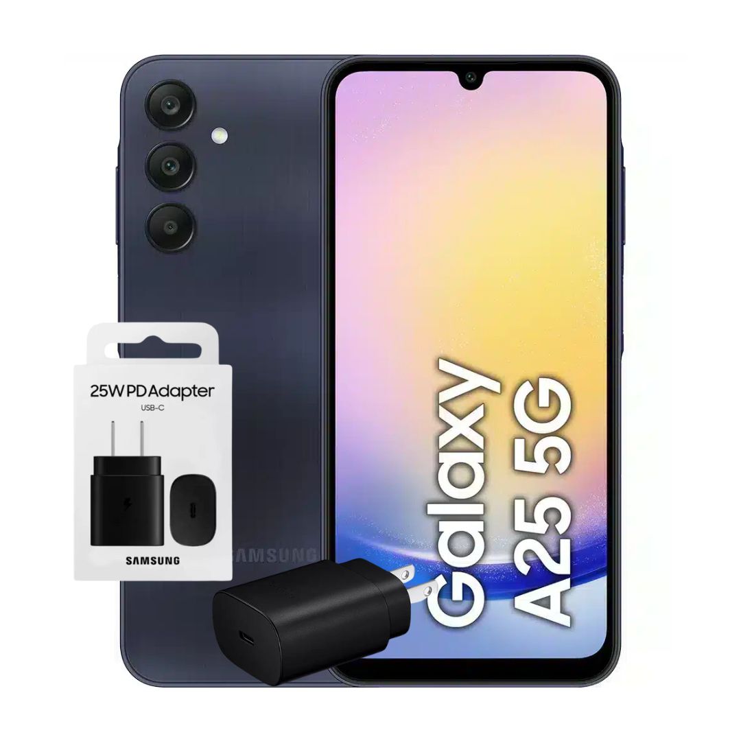 Samsung A25 128GB | 6GB Ram + Adaptador Samsung Negro