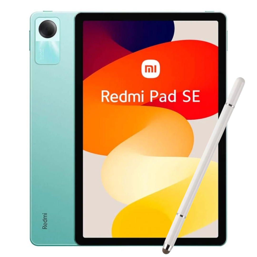 Tablet Xiaomi Redmi Pad SE 256 GB + Lápiz Táctil Verde Menta